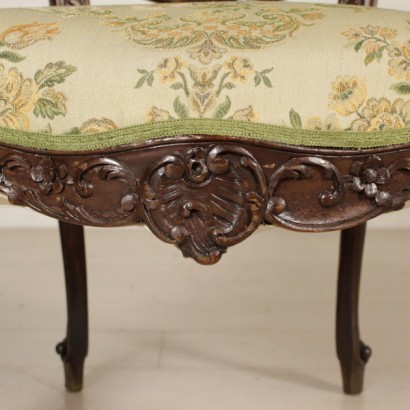 armchairs, pair of armchairs, style armchairs, baroque style, pair of baroque armchairs, baroque armchairs, 900 armchairs, walnut armchairs, padded back armchairs, {* $ 0 $ *}, anticonline