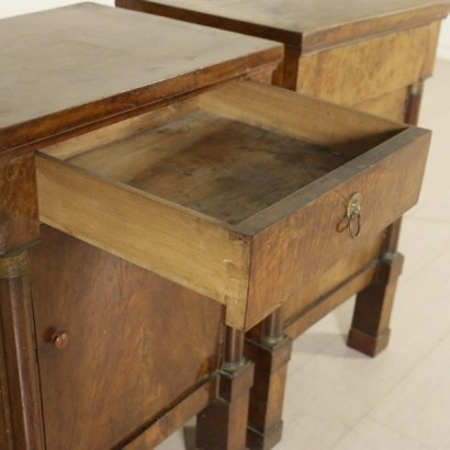 Pair of bedside tables - detail