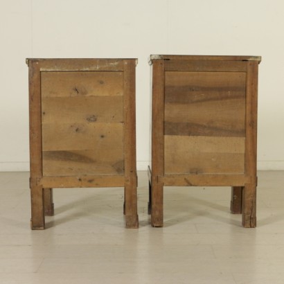 Pair of bedside tables and back