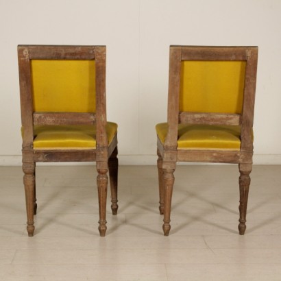 Pair neoclassical chairs - backrest