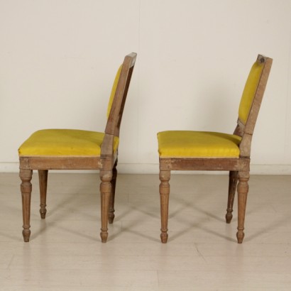 Pair neoclassical chairs - side