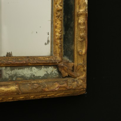 Mirror carved and gold - detail