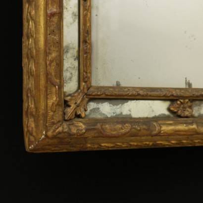 Mirror carved and gold - detail