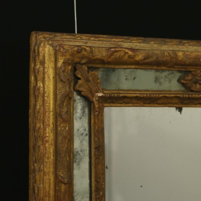 Mirror carved and gold - detail