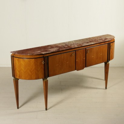 furniture, vintage furniture, furniture from the 50s, 50s, modern furniture, Italian modern furniture, Italian vintage, {* $ 0 $ *}, anticonline, furniture in bois de rose, furniture with decorations, inlaid decorations, decorated furniture, inlaid furniture, cabinet with marble top, cabinet with marble top, marble top