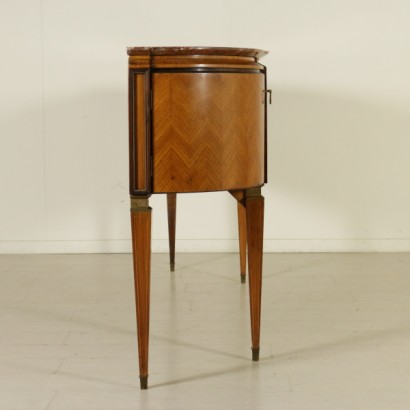 meuble, meuble vintage, meuble des années 50, 50, meuble moderne, meuble italien moderne, italien vintage, {* $ 0 $ *}, anticonline, meuble en bois de rose, meuble à décors, décors marquetés, meuble décoré, meuble marqueté , armoire avec plateau en marbre, armoire avec plateau en marbre, marbre