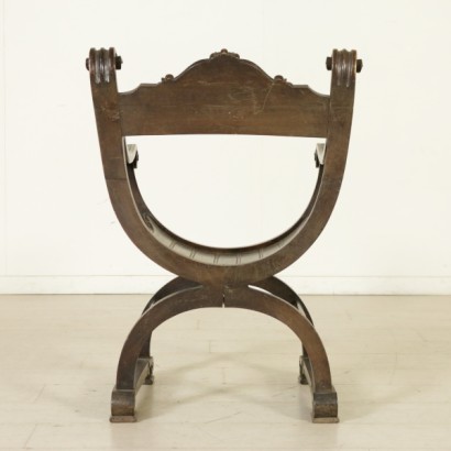 armchair, Savonarola armchair, Savonarola style armchair, Savonarola style armchair, antique armchair, antique armchair, 900 armchair, early 1900s armchair, early 1900s armchair, carved armchair, {* $ 0 $ *}, anticonline