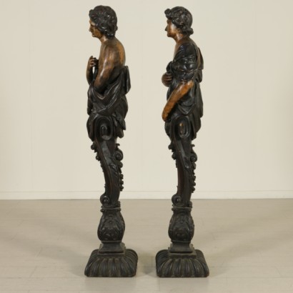Pair of sculptures