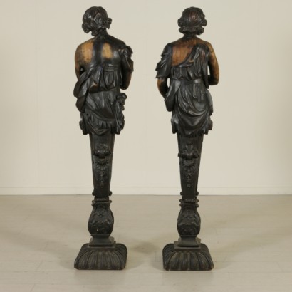 Pair of sculptures