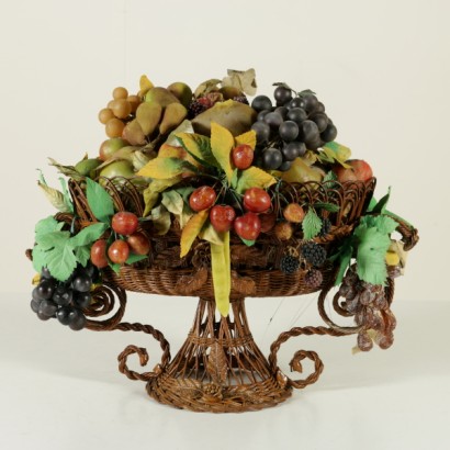 Wax fruit basket