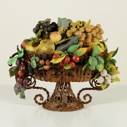 Wax fruit basket