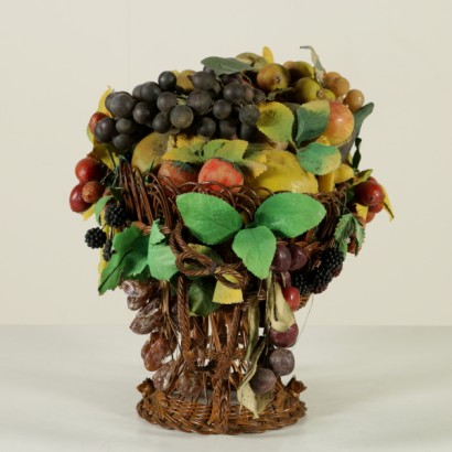 Wax fruit basket