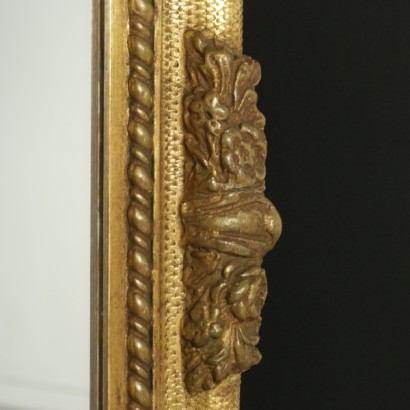 mirror, antique mirror, antique mirror, style mirror, mirror in gilded wood, gilded wood, gilded mirror, 900 mirror, early 900 mirror, early 900 mirror, first half 900 mirror, {* $ 0 $ *}, anticonline, workmanship burin, burin