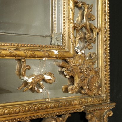 Spiegel geschnitzt und vergoldet - detail