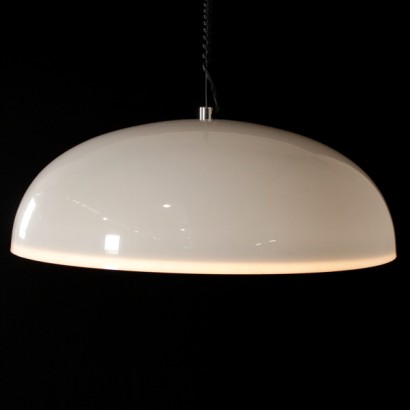 di mano in mano, lampada anni 60-70, anni 60, anni 70, lampada vintage, lampada di design, lampada di modernariato, illuminazione vintage, vintage italiano, modernariato italiano, illuminazione di modernariato, lampada anni 60, lampada anni 70, lampada a soffitto, lampada in plexiglas, lampada in metallo cromato