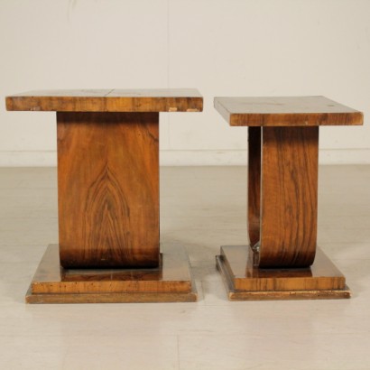 coffee table, small tables, pair of small tables, pair of antique small tables, antique small tables, antique small tables, antique coffee table, antique coffee table, decò tables, decò coffee table, pair of decò tables, walnut coffee table, walnut tables, tables 900, {* $ 0 $ *}, anticonline