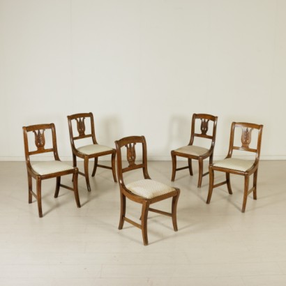 Group of five chairs