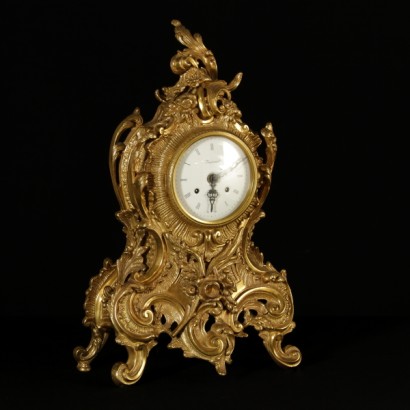 {* $ 0 $ *}, table clock, imperial table clock, antique clock, antique clock, counter clock, bronze clock, bronze imperial clock, rococo style clock, rococo clock, german mechanism, german mechanism clock, clock 900, second half of the 20th century watch, half of the 20th century watch, manual winding, manual winding watch, manual winding watch