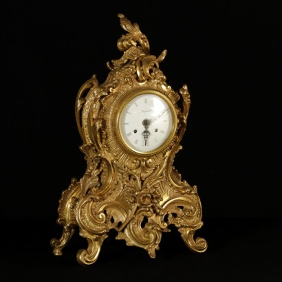 {* $ 0 $ *}, horloge de table, horloge de table impériale, horloge antique, horloge antique, horloge compteur, horloge en bronze, horloge impériale de bronze, horloge de style Rococo, horloge Rococo, mécanisme allemand, horloge mécanisme allemand, l' horloge 900, seconde moitié montre du 20ème siècle, montre moitié du 20ème siècle, remontage manuel, montre à remontage manuel, montre à remontage manuel