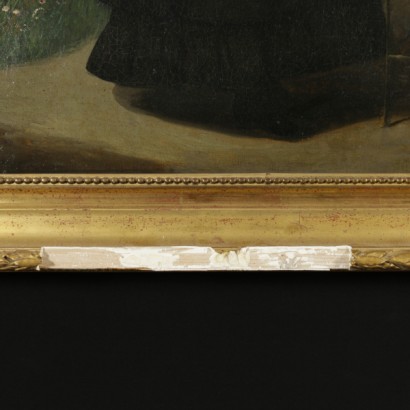 Portrait of a young woman - frame