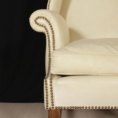 {* $ 0 $ *}, bergere armchair, antique armchair, antique armchair, antique armchair, beech armchair, leather armchair, 900 armchair, mid-century armchair, armchair structure in beech, structure in beech