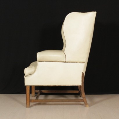 {* $ 0 $ *}, bergere armchair, antique armchair, antique armchair, antique armchair, beech armchair, leather armchair, 900 armchair, mid-century armchair, armchair structure in beech, structure in beech