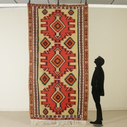Kilim Carpet (Iran) Wool and Cotton 1970s-1980s