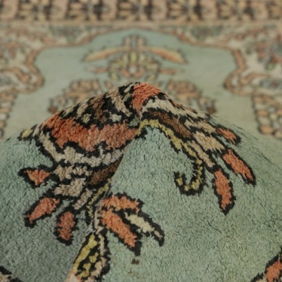 {* $ 0 $ *}, Indien-Teppich, indischer Teppich, Srinagar-Teppich, Srinagar-Indien, feiner Knotenteppich, mittlerer Knotenteppich, Baumwollteppich, Seidenteppich