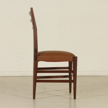 di mano in mano, gruppo sedie, sedie faggio, sedie imbottite, sedie finta pelle, sedie modernariato, sedie italia