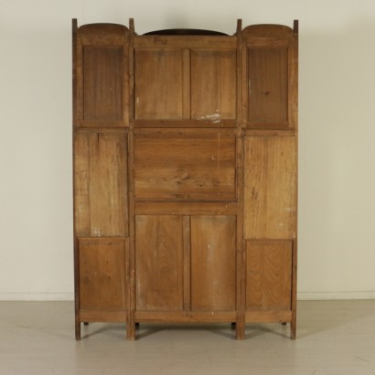 di mano in mano, credenza liberty, credenza 900, credenza in mogano, credenza primi 900, credenza inizio 900, credenza tre corpi, credenza con vetri artistici, vetri artistici, credenza antica, credenza antiquariato