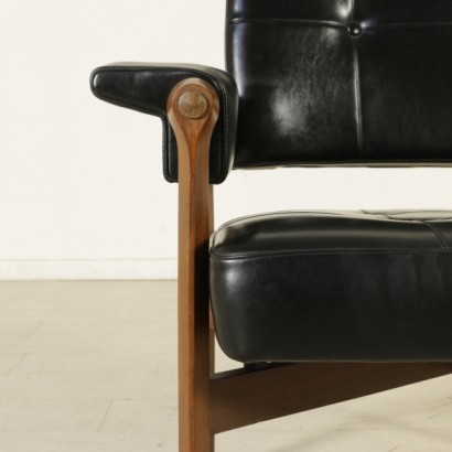 {* 0 * $ $}, 50er-60er Jahre Sessel, 50er Jahre Sessel, 60er Sessel, 50er, 60er, Vintage Sessel, moderne Sessel, Designersesseln, Italienisch Jahrgang, modernen italienischen Antiquitäten, italienisches Design, Vintage - Möbel, Vintage - Möbel, Vintage - Accessoires , Teakholzsessel, Teakholzsessel, Teakholz, Kunstledersessel, Kunstledersessel