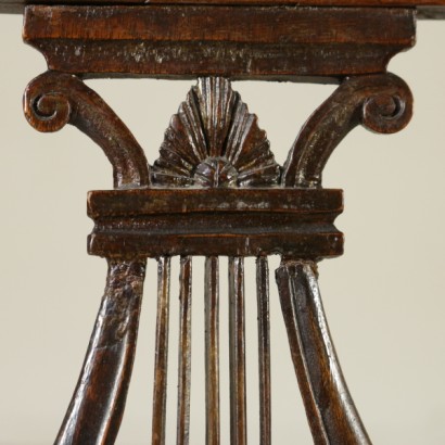 Group of three neoclassical chairs - detail