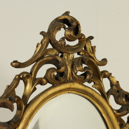 {* $ 0 $ *}, golden psyche, ancient psyche, antique psyche, 900 psyche, 900 psyche, richly carved psyche, carved psyche, oval mirror