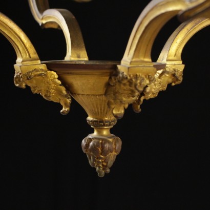Bronze Chandelier - detail