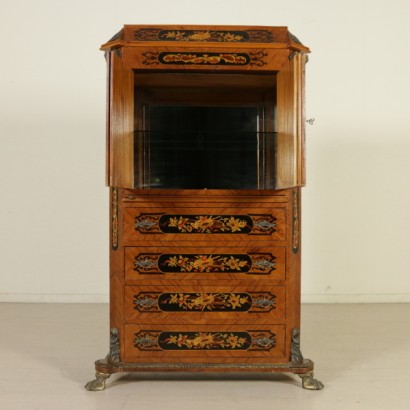 dimanoinmano, secretaire antica, secretaire antiquariato, secretaire in stile, secretaire del 900, secretaire intarsiato, secretaire decorato, mobile antico, mobile antiquariato, bottega del 900, mobile in stile,