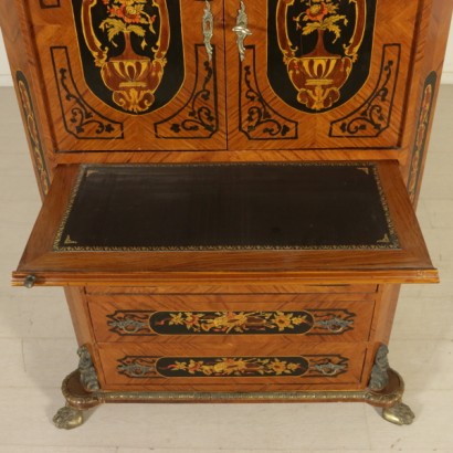 {* $ 0 $ *}, antique secretaire, antique secretaire, style secretaire, 900 secretaire, inlaid secretaire, decorated secretaire, antique furniture, antique furniture, 20th century workshop, period furniture,