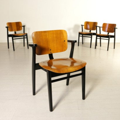 dimanoinmano, sedie Ilmari Tapiovaara, gruppo sedie Ilmari Tapiovaara, sedie di modernariato, sedie di design, sedie anni 50, sedie anni 60, mobili anni 50, mobili anni 60, sedie vintage, sedie vintage del 900, design del 900, Ilmari Tapiovaara, Tapiovaara design