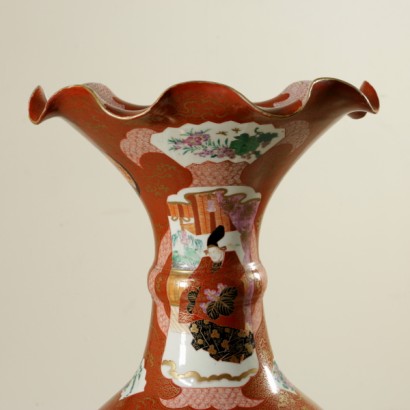 Antique vase, japonais piédestal de détails