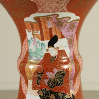 Antique vase, japonais piédestal de détails