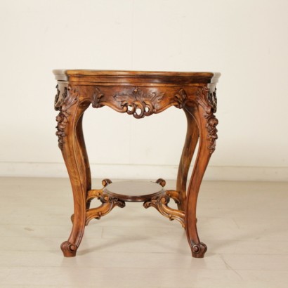 {* $ 0 $ *}, style coffee table, baroque style coffee table, baroque coffee table, antique coffee table, antique coffee table, 900 coffee table, first half 900 coffee table, mossa line coffee table, wavy line coffee table, antique coffee table, walnut tables