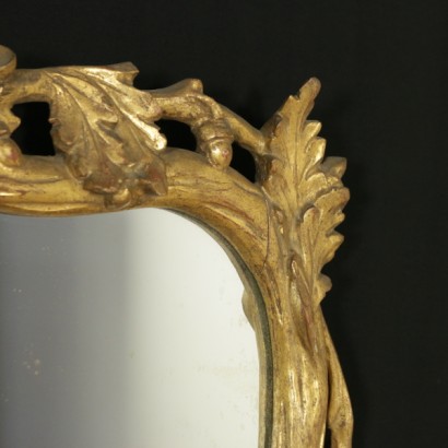 {* $ 0 $ *}, gilded mirror, antique mirror, antique mirror, antique mirror, gilt wood mirror, 900 mirror, first half 900 mirror