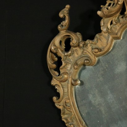 {* $ 0 $ *}, Stilspiegel, antiker Spiegel, antiker Spiegel, antiker Spiegel, vergoldeter Holzspiegel, vergoldeter Spiegel, 900 Spiegel, erste Hälfte 900 Spiegel