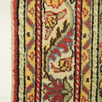 Antik, Teppiche, antike Teppiche, antike Teppiche, Kayseri Türkei, Seiden- und Baumwollteppich, feiner Knotenteppich, 80er Teppich