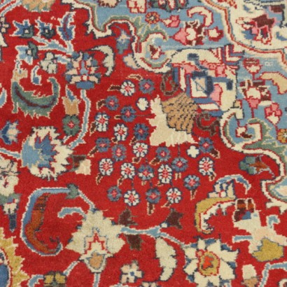 antigüedades, alfombras, alfombras antiguas, alfombras antiguas, Kaschan, Irán, alfombra de algodón y lana, alfombra de nudos gruesos, alfombra de los años 70
