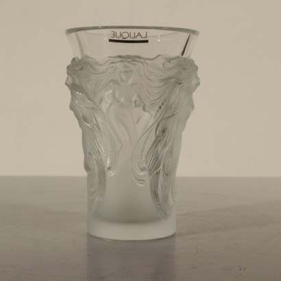 di mano in mano, Vaso in cristallo Lalique, vaso in cristallo, vaso di cristallo, cristallo lalique, lalique, vaso lalique, vaso con decoro, decoro a rilievo, decoro a tutto tondo, vaso 900, vaso seconda metà 900