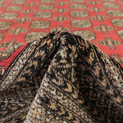 antigüedad, alfombras, alfombras antiguas, alfombras antiguas, Bukhara, Pakistán, alfombra de algodón, alfombra de lana, alfombra de nudo medio, alfombra de los años 90