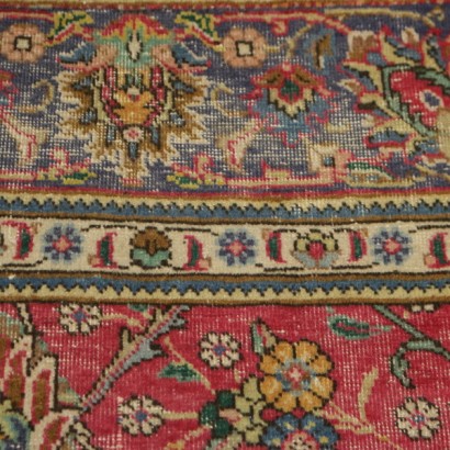 antiquariato, tappeti, antiquariato tappeti, tappeti antichi, Tabriz, Iran, tappeto in lana, tappeto in cotone, tappeto a nodo medio grosso, tappeto anni 80-90