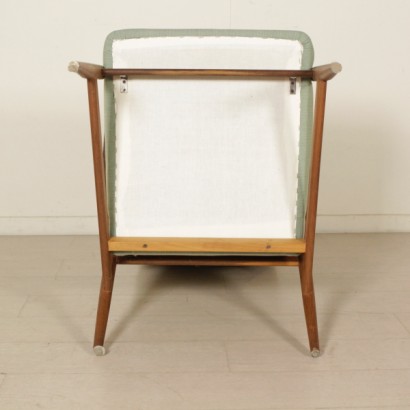 {* $ 0 $ *}, sillón de los 60, sillón de los 60, sillón vintage, sillón moderno, sillón de diseño, antigüedades italianas modernas, vintage italiano, sillón de teca, sillón de madera de teca, sillón de tela
