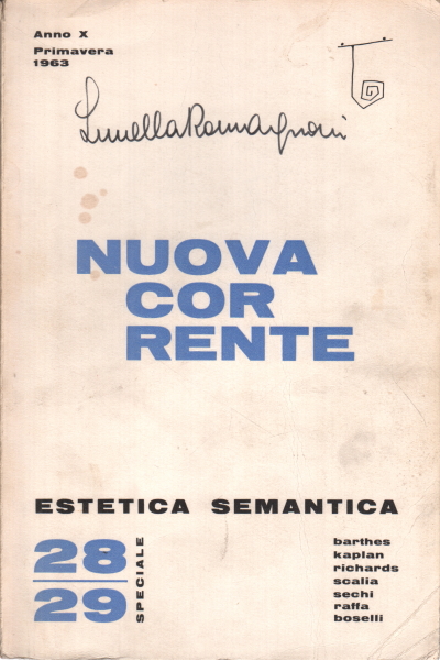 Nuova Corrente 28-29 (Anno X Primavera 1963), AA.VV.