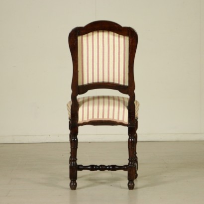 Gruppo di quattro sedie a rocchetto - particolare
